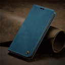 Flip Case iPhone Lederhülle – Magnetische Wallet Hülle – Blau