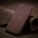 Flip Case iPhone Lederhülle – Magnetische Wallet Hülle – Rot