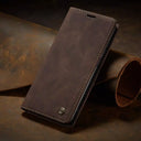 Magnetische Wallet Hülle, Flip Case | Samsung – Coffee