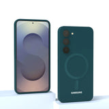 MagSafe Silikon Samsung Huelle grün