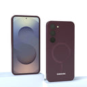 MagSafe Silikon Samsung Hülle – Burgundy