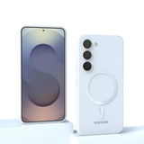 MagSafe Silikon Samsung Huelle weiß