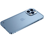 Metall Hülle iPhone - Aluminium blau