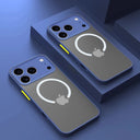 Matte MagSafe iPhone Hülle – Blau