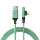90 Grad USB Schnellladekabel | iPhone – Grün