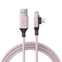 90 Grad USB Schnellladekabel | iPhone – Pink