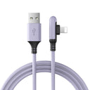 90 Grad USB Schnellladekabel | iPhone – Violett