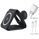 SMARTX PRO 3-in-1 Ladestation – Schwarz + Adapter