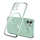 MagSafe iPhone Hülle | Transparent – Grün