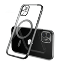 MagSafe iPhone Hülle | Transparent – Schwarz