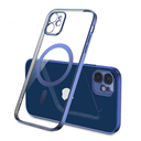 MagSafe iPhone Hülle | Transparent – Blau