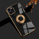 iPhone Hülle mit Magnetring | Luxury Slim – Schwarz