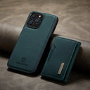 2 in 1 Magnet Wallet-Hülle | iPhone – Grün